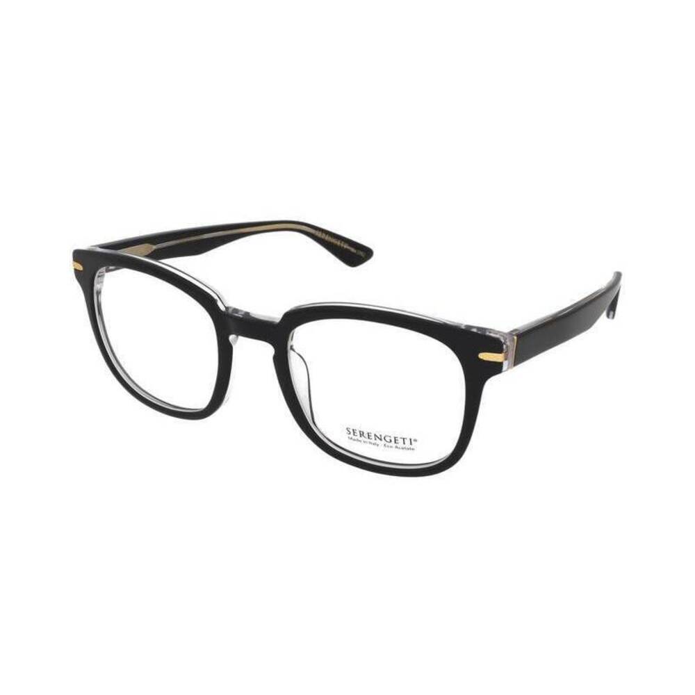 NWT Serengeti SV590001 Black Transparent 52mm Eyeglasses